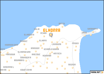 map of El Horra
