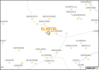 map of El Hoyal