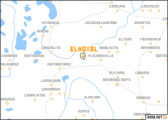 map of El Hoyal