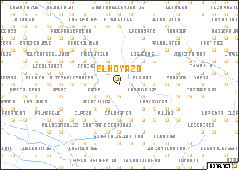 map of El Hoyazo