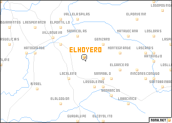 map of El Hoyero