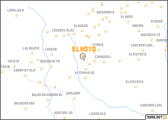 map of El Hoyo