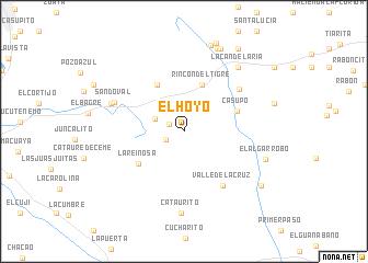 map of El Hoyo