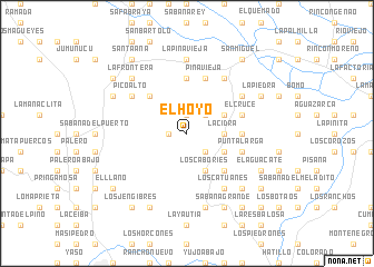 map of El Hoyo