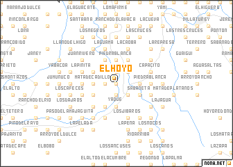 map of El Hoyo