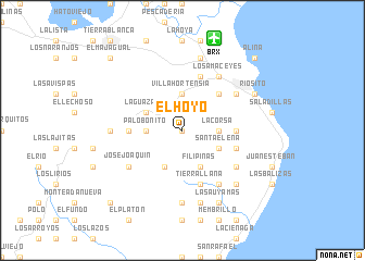 map of El Hoyo