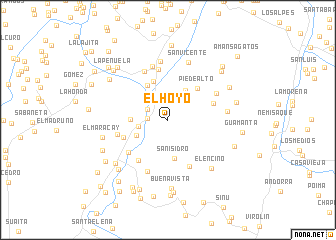 map of El Hoyo