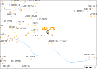 map of El Hoyo