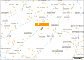 map of El Huabo