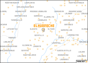 map of El Huarache