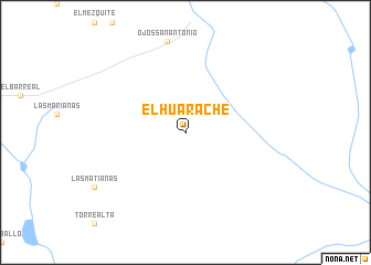 map of El Huarache