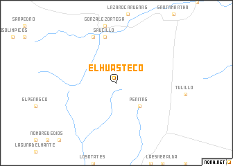 map of El Huasteco