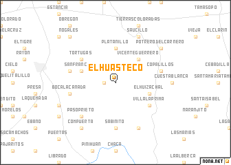 map of El Huasteco