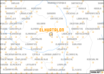 map of El Huatalón