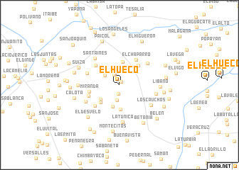 map of El Hueco