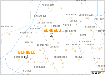 map of El Hueco