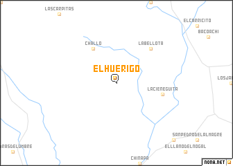 map of El Huerigo