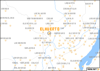 map of El Huerto