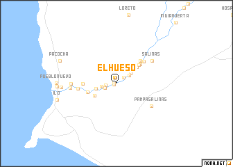 map of El Hueso