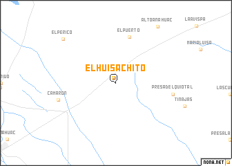 map of El Huisachito