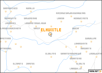 map of El Huixtle