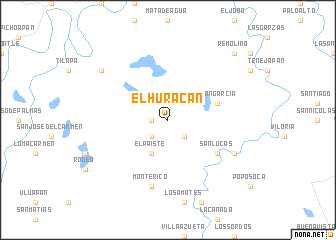 map of El Huracán