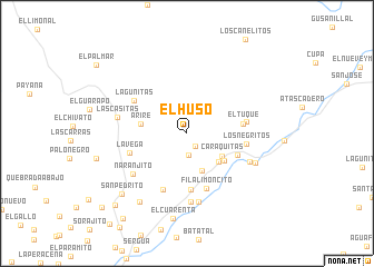 map of El Huso