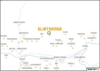 map of Eliatsminda