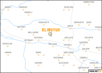 map of Elibüyük