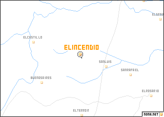 map of El Incendio