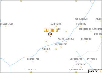 map of El Indio