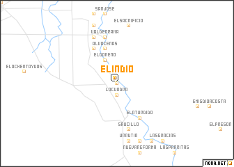 map of El Indio