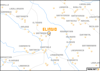 map of El Indio