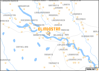 map of El Indostán