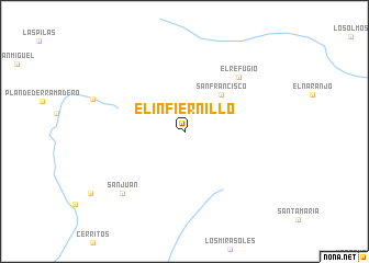 map of El Infiernillo