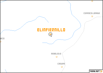 map of El Infiernillo