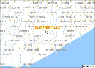 map of El Infiernillo