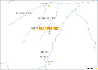 map of El Infierno