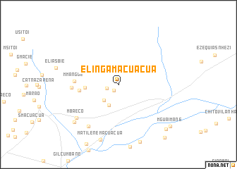 map of Elinga Macuácua