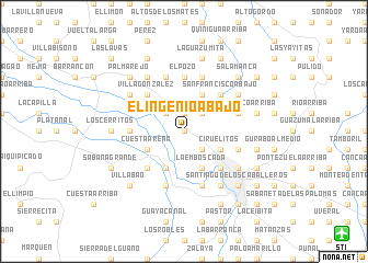 map of El Ingenio Abajo