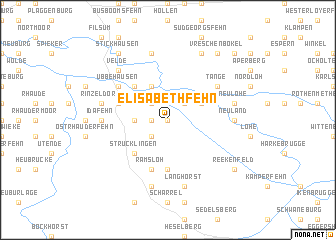 map of Elisabethfehn