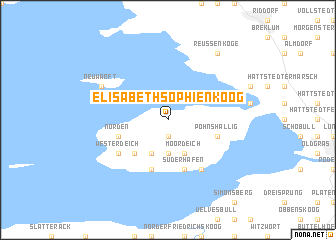 map of Elisabeth-Sophien-Koog