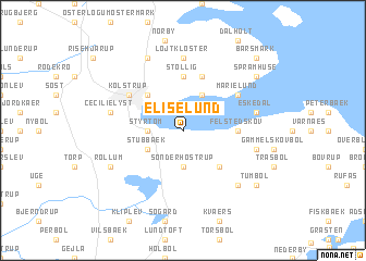 map of Eliselund