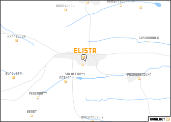 map of Elista