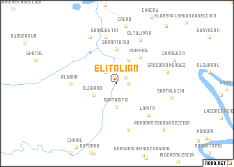 map of El Italian