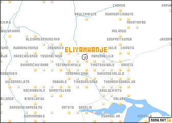 map of Eliya Mwanje