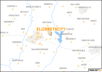map of Elizabeth City