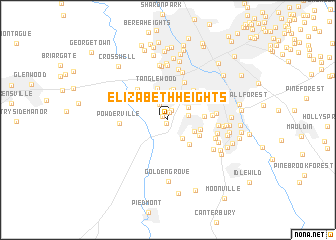 map of Elizabeth Heights