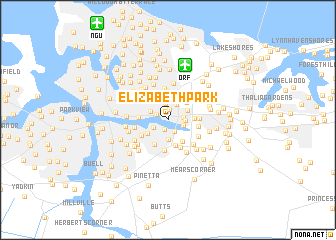 map of Elizabeth Park