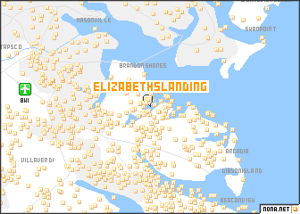 map of Elizabeths Landing